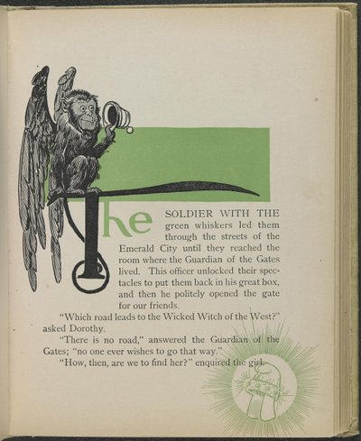 Ilustrace z knihy "The wonderful Wizard of Oz" od Lymana Franka Bauma od William Wallace Denslow