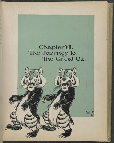 Illustration aus "Der wunderbare Zauberer von Oz" von Lyman Frank Baum von William Wallace Denslow