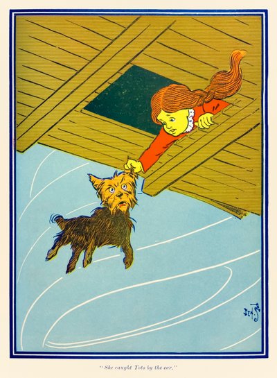 „Chytila Toto za ucho.“ z filmu The Wonderful Wizard of Oz od L. Franka Bauma od William Wallace Denslow