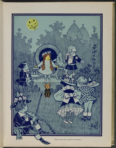 "Musíš být velká čarodějka", ilustrace z knihy "The wonderful Wizard of Oz" od Lymana Franka Bauma od William Wallace Denslow