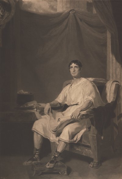 John Philip Kemble jako Cato od William Ward