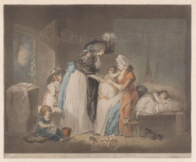 Matka navštěvuje své dítě Návštěva dítěte u sestry (název na objektu) od William Ward