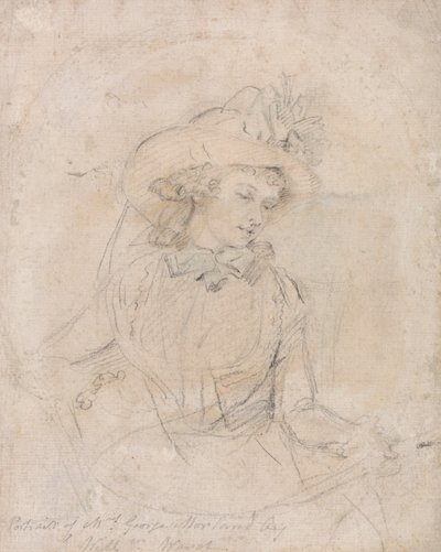 Portrétní studie paní George Morlandové od William Ward