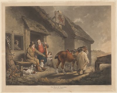 Prvního září, večer od William Ward after George Morland