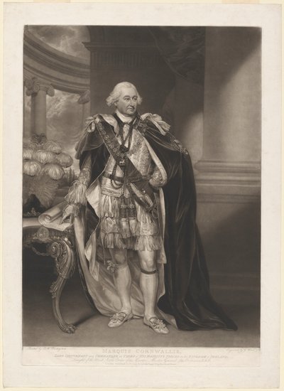 Lord Cornwallis od William Ward after Sir William Beechey