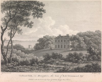 Cadland Park, v Hampshire, sídlo Roberta Drummonda, Esquire (vyd. W. Watts); strana 56 (první díl) od William Watts