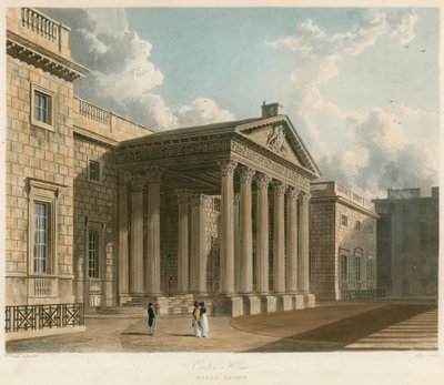 Carlton House, Londýn, severní průčelí od William Westall