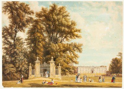 Vstup na Avenue z Clare Hall Piece, Cambridge od William Westall