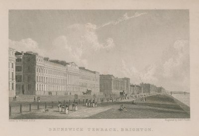 Celkový pohled na Brunswick Terrace v Brightonu od William Westall