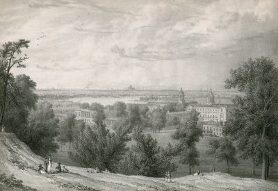 Pohled na Greenwich, Londýn od William Westall