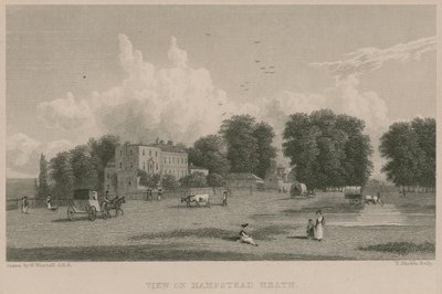 Pohled na Hampstead Heath od William Westall