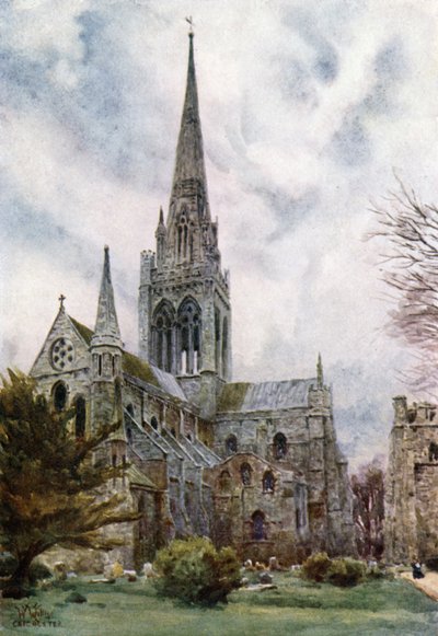 Chester ze severovýchodu (barva litho) od William Wiehe Collins