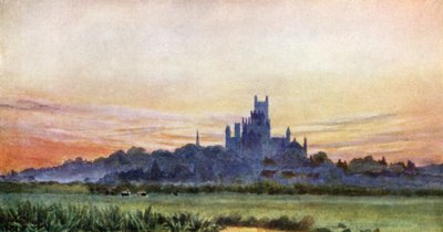Ely z Fens (barva litho) od William Wiehe Collins