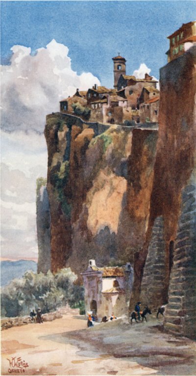 Orvieto. Porta Maggiore (barevná lito) od William Wiehe Collins