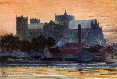 Ripon, katedrála (barva lito) od William Wiehe Collins