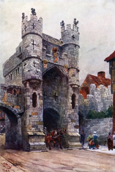 York, Monk Bar (barevné lito) od William Wiehe Collins