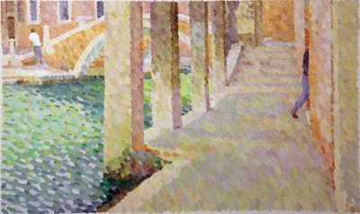 Sotoportego del Traghetto, 2011 (olej na plátně) od William Wilkins