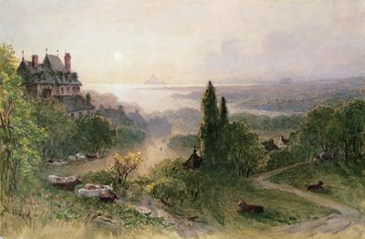 Krajina s velkým domem od William Wyld