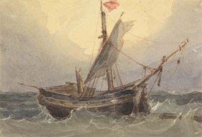 Loď na moři od William Wyld