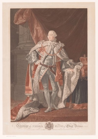 Portrét George III Spojeného království George Třetí, král Velké Británie (titul na předmětu) od William Wynne Ryland