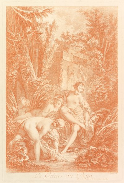 The Grâces au Bain The Graces at the Bath, 1756. od William Wynne Ryland