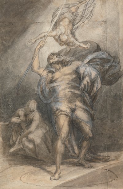 Prospero vyvolává Ariel od William Young Ottley