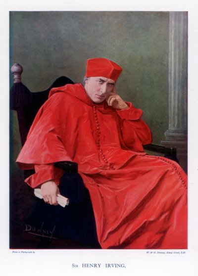 Sir Henry Irving, slavný britský divadelní herec viktoriánské éry, 1901. od William and Daniel Downey