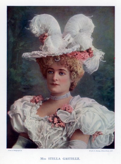 Stella Gastelle , herečka, 1901. od William and Daniel Downey