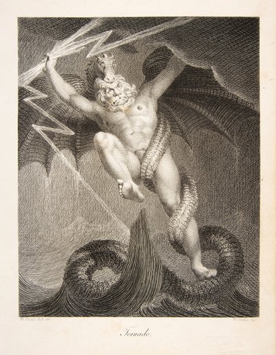 Tornádo, hospoda. 1795 (rytina) od William and Fuseli Henry Blake
