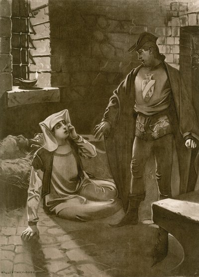 Il Trovatore, IV. dějství, IV. scéna (litografie) od William de Leftwich (after) Dodge
