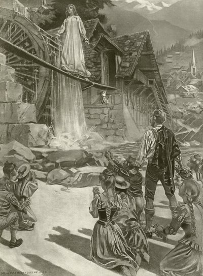 La Sonnambula, dějství III, scéna ii (hlubotisk) od William de Leftwich Dodge