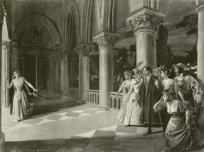 Lucia di Lammermoor, III. dějství, scéna vi (hlubotisk) od William de Leftwich Dodge