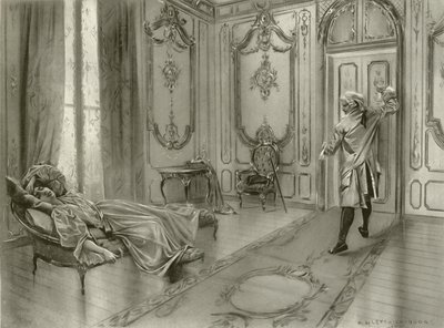 Figarova svatba, 1. dějství, ix. scéna (hlubotisk) od William de Leftwich Dodge