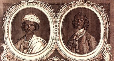 Job, syn Suleimana Dialla, velekněze Bondy v zemi Foota, Afrika a William Ansah Sessarakoo, syn Johna Bannishee Corrantee Ohinnee, z Annamaboe od William of Bath (after) Hoare
