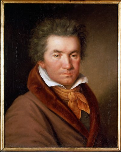 Portrét Ludwiga van Beethovena (1770 - 1827) - Mahler, Společnost přátel hudby Vídně. od Willibrord Joseph Mahler or Maehler