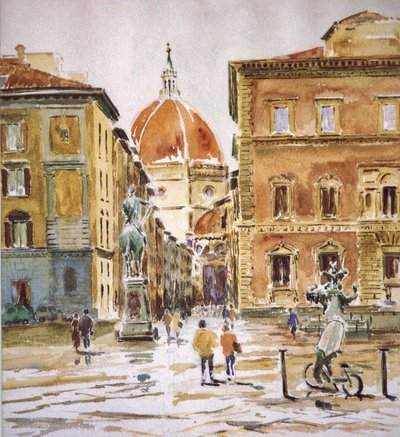 206 Piazza SS Annunziata, déšť od Wilson Clive