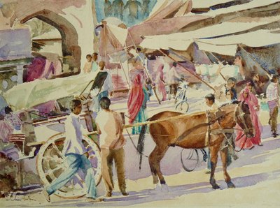 Trh s hodinovou věží 680, Jodhpur od Wilson Clive