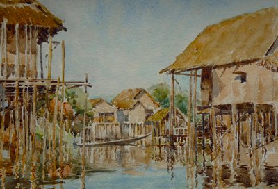 903 Vesnice Pauk-Pa (1), jezero Inle od Wilson Clive