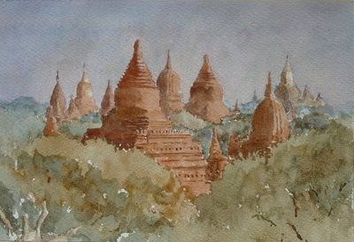 941 Bagan východ slunce, směrem k Anandě od Wilson Clive