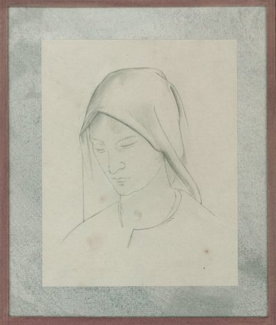Studie k oltářnímu obrazu sv. Martina, kolem roku 1928 (tužka na papíře) od Winifred Knights