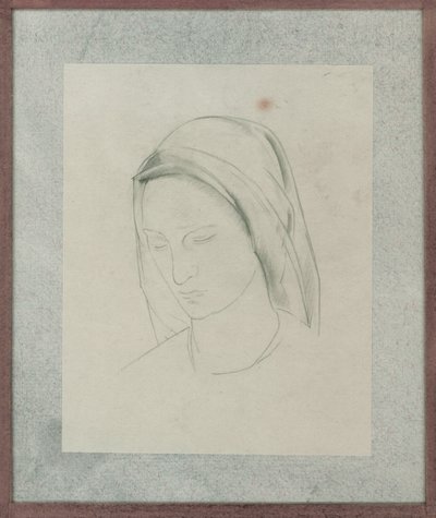 Studie k oltářnímu obrazu sv. Martina, kolem roku 1928 (tužka na papíře) od Winifred Knights