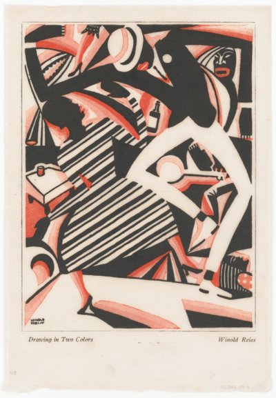Kresba dvěma barvami aneb Interpretace harlemského jazzu I od Winold Reiss
