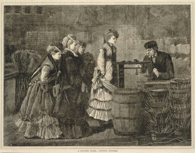 Venkovský obchod - vážení, od Každou sobotu: z časopisu A Journal of Choice Reading, 25. března 1871. od Winslow Homer
