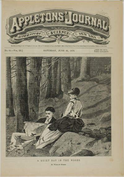 Tichý den v lese od Winslow Homer