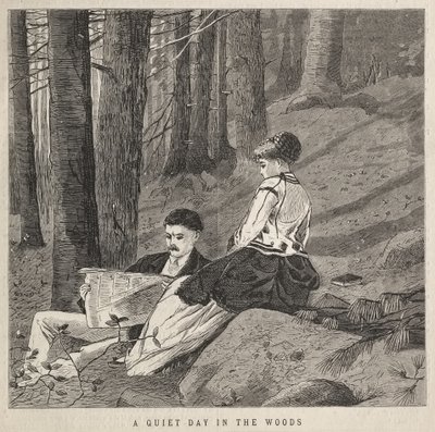 Klidný den v lese od Winslow Homer
