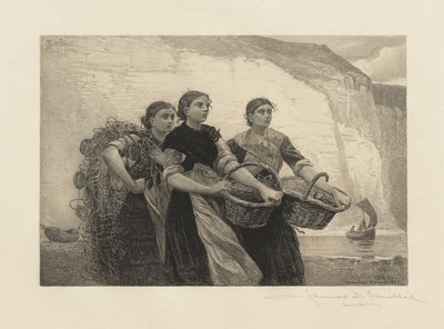 Hlas z útesů, vyrytý Jamesem Davidem Smillie od Winslow Homer