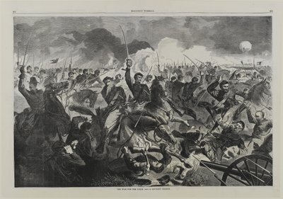 Válka za Unii 1862 – Útok kavalérie od Winslow Homer