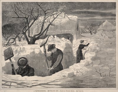 Zimní ráno, - lopatou ven, 1871. od Winslow Homer