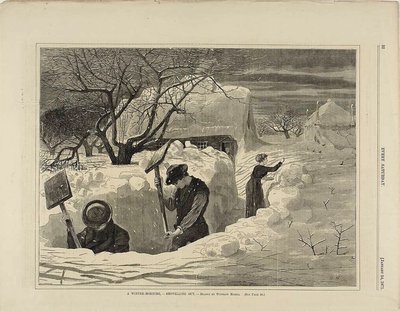 Zimní ráno lopatou ven od Winslow Homer