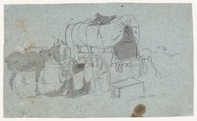 armádní vůz a mezek od Winslow Homer